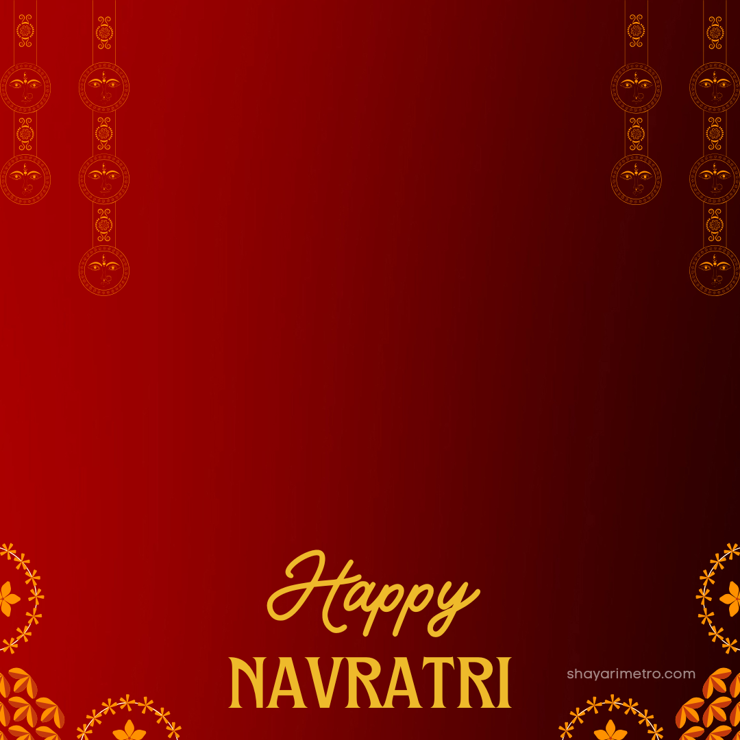 Red Vibrant Happy Navratri Instagram Post